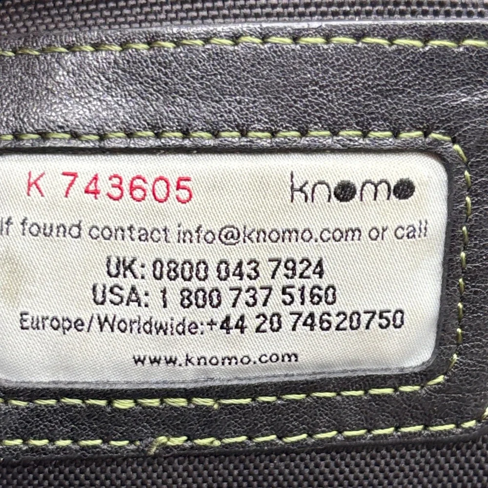 Knomo London Black Leather Men's Messenger Bag TOT8463G
